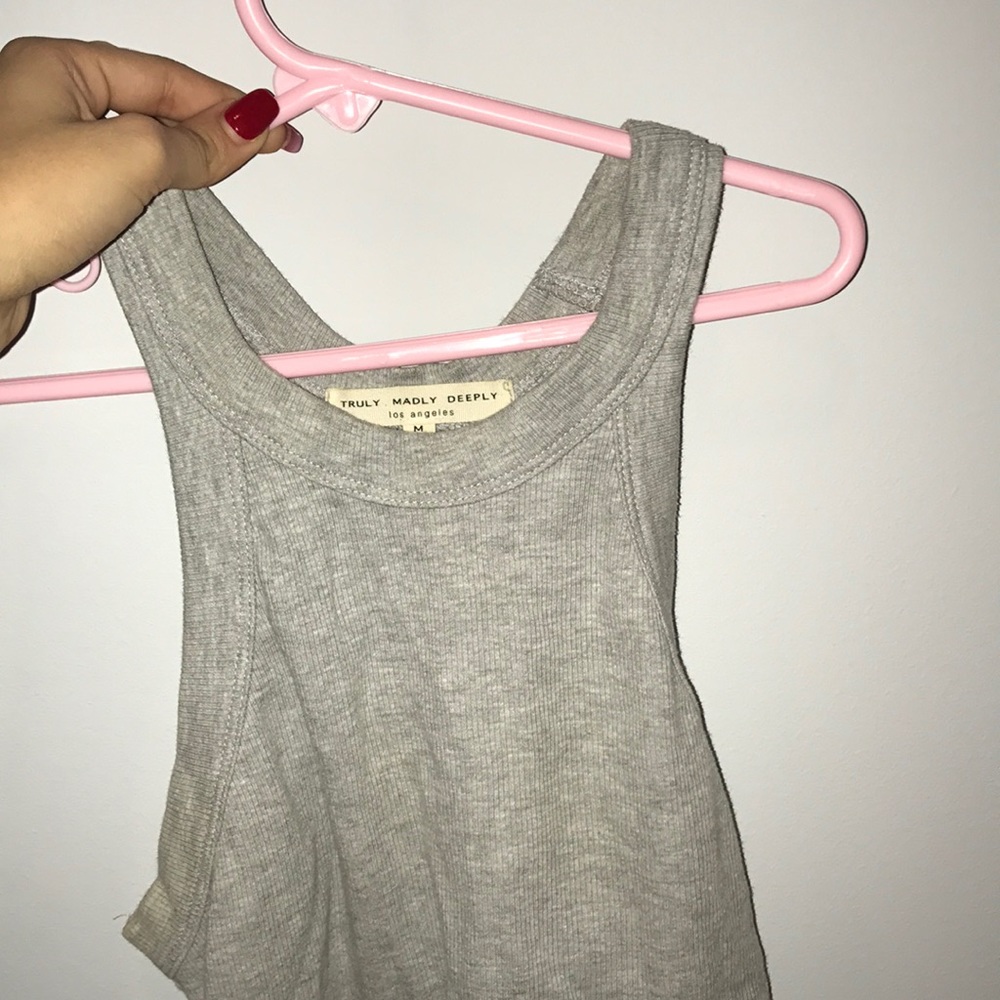 Grey crop top